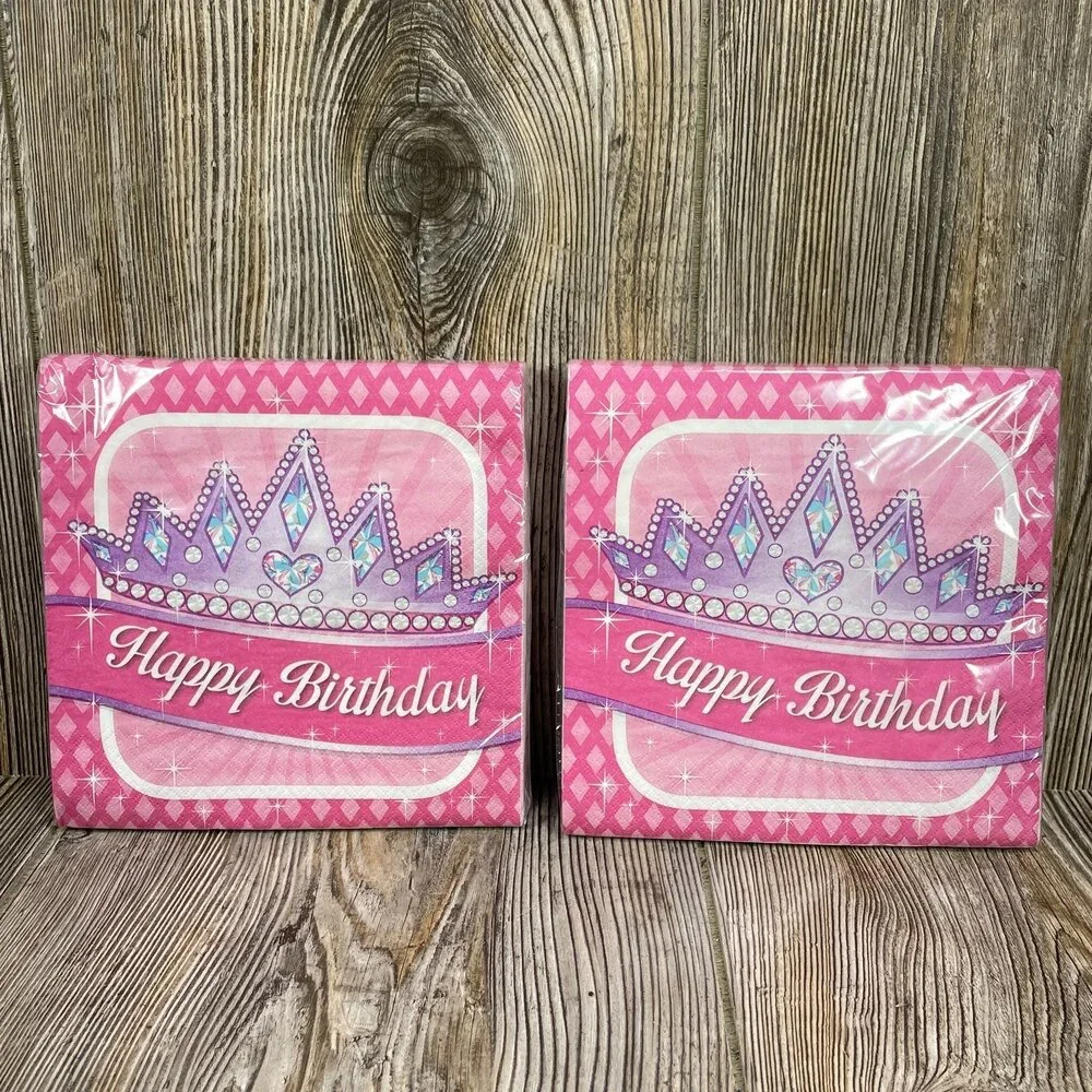 Little Princess Girls 1st Birthday Party Supply Kit Bundle Lot Set